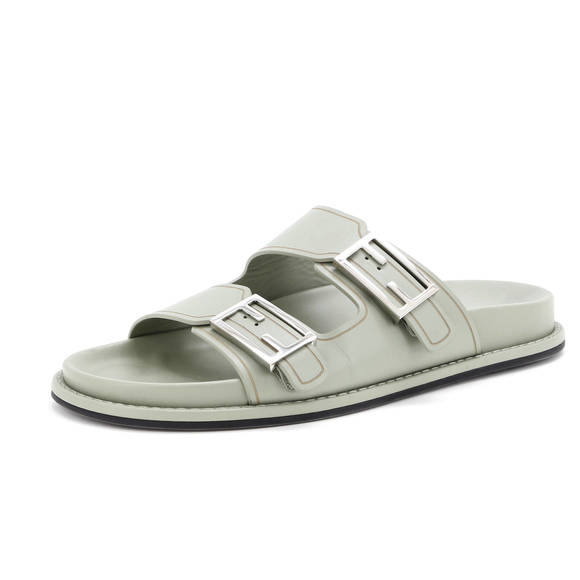 Fendi Women's Feel Slide Sandals Leather - Picture 1 of 6